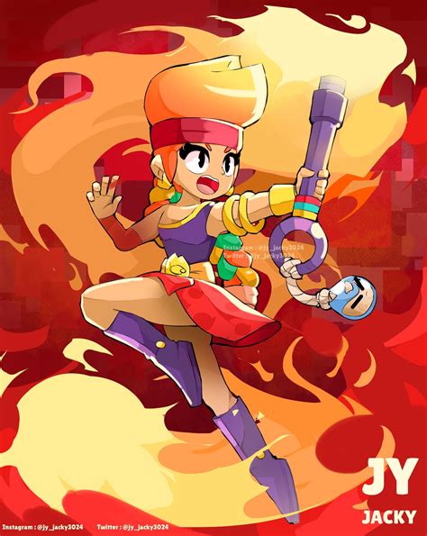 Artstation Welcome To The Brawl Stars Amber Brawl Stars Fanart