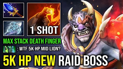 5000 HP RAID BOSS Max Finger Stack Solo Mid Lion 1 Shot AOE Burst