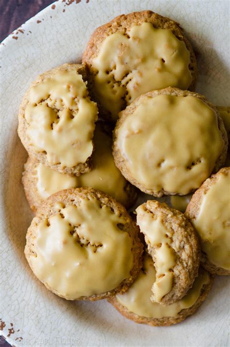 Molasses Iced Oatmeal Cookies