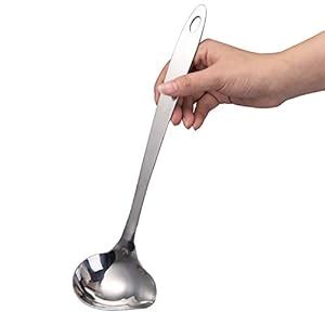 IMEEA Gravy Ladle Sauce Ladle Stainless Steel Sauce Drizzle Spoon Soup