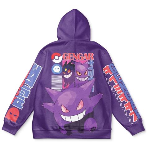 Gengar V4 Pokemon Streetwear Hoodie Anime Ape