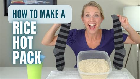 How To Make A Hot Pack With Rice No Sew Method YouTube