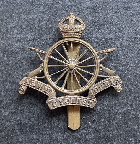 Bruce Bright Collection Ww1 Army Cyclist Corps Extruded Original Cap Badge Ebay