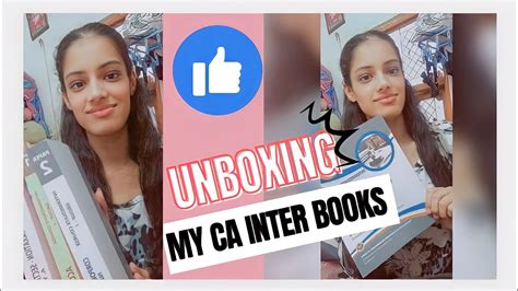 UNBOXING MY CA INTER BOOKS NATISHA KHURANA YouTube