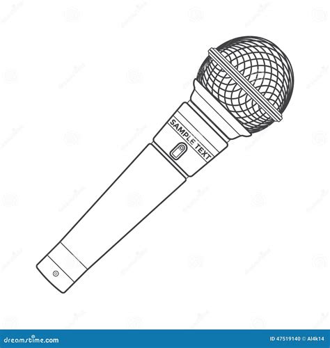 Microphone Outline Coloring Pages Coloring Pages