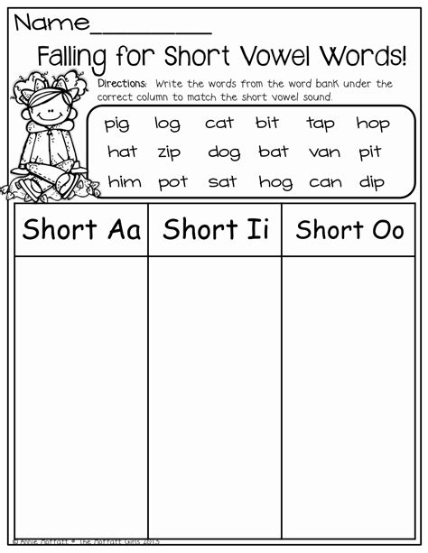 Long Vowel Vs Short Vowel Worksheet