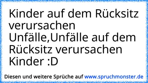 Kinder auf dem Rücksitz verursachen Unfälle Unfälle auf dem Rücksitz