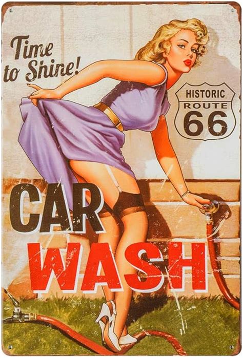 Dingleiever Vintage Tin Sign For Garage Retro Decor Metal Poster Pinup