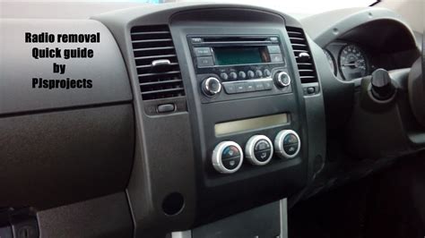 Nissan Navara 2004 2015 Radio Quick Removal Guide Includes Steering