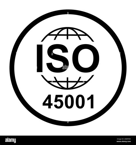 Iso 45001 Icon Occupational Health And Safety Standard Quality Symbol