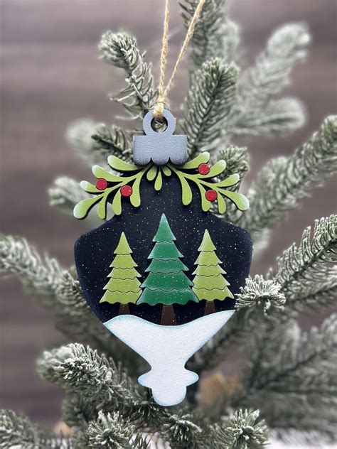 Hand Painted Wooden Christmas Ornament Etsy