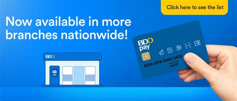 Bdo Pay Card Bdo Unibank Inc