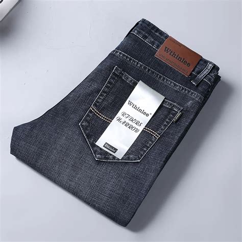 Pantalones Vaqueros De Negocios Para Hombre Pantal N Informal Recto El