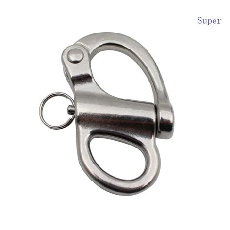 Super Jaw Swivel Snap Shackle Stainless Steel For Sailboats Spinnakers