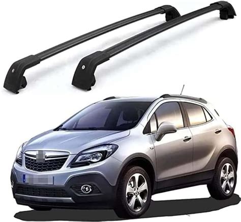 2 Pezzi Barre Auto Portapacchi Per Opel Vauxhall Mokka SUV 2012 2016