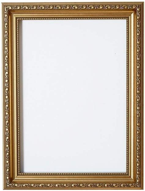 Gold A4 Ready To Hang Or Stand Ornate Shabby Chic Picture Photo Poster Frame With Mdf Backing