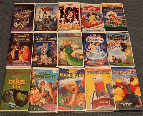 Animated VHS Movie Classics Family Entertainment Clam Shell Cases All the Favorites Original ...