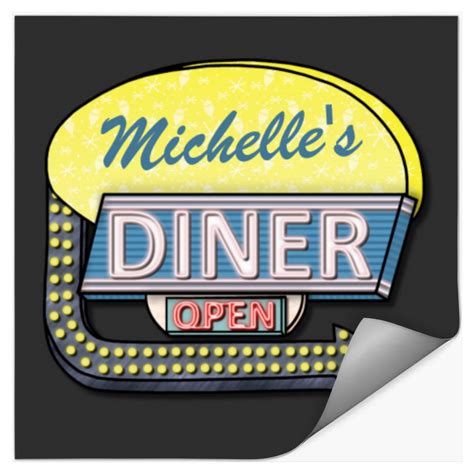 Create Your Own Custom Retro 50 S Diner Sign Stickers Sold By