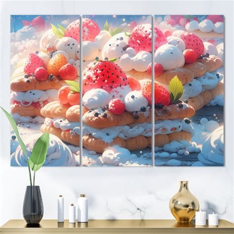 Design Art Tasty Temptations - Meals & Picnics Metal Wall Art Living