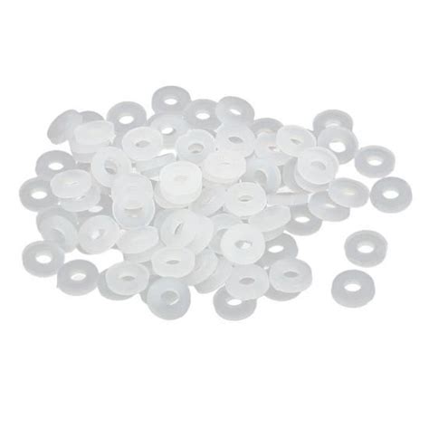 SOURCING MAP M2 X 5mm X 1mm Nylon Plat Tampons Isolantes Rondelles