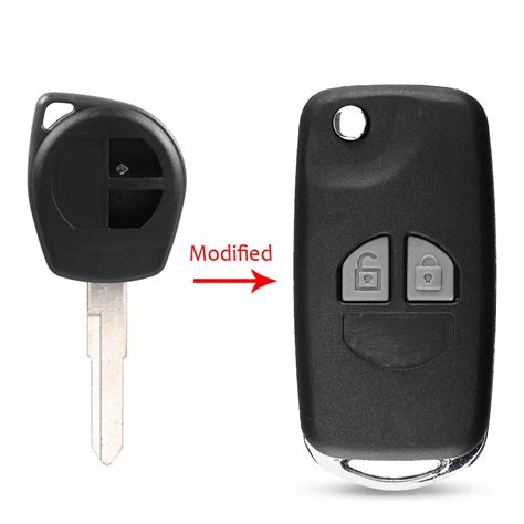 Keyyou Button Modified Flip Folding Car Remote Key Case Shell For