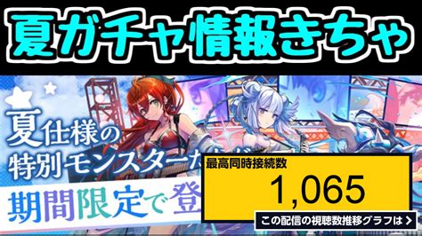 ライブ同時接続数グラフ『【生放送】夏休みガチャの詳細が来たから見るぞ！！！！【パズドラ】 』 Livechart