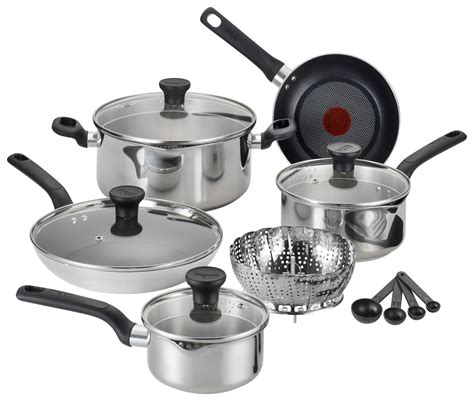 T Fal Excite Stainless Steel C911se Nonstick 14 Pc Cookware Set