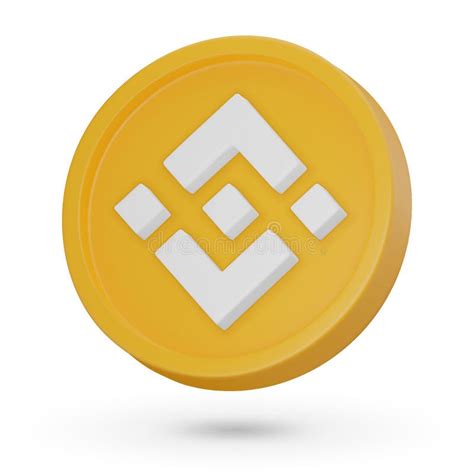 D Coin Cryptocurrency Symbol Binance Coin Bnb D Vector Icon