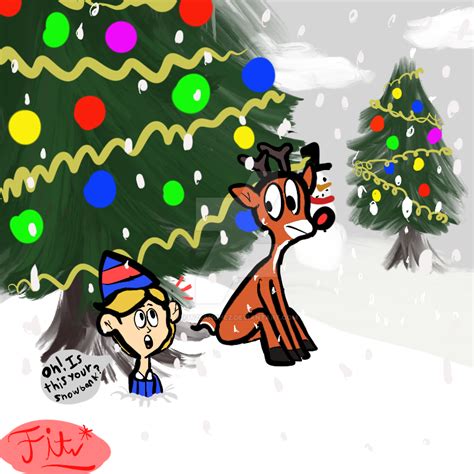 Hermey and Rudolph by fitzsanchez on DeviantArt