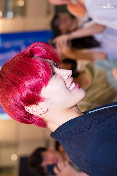 Minihong On Twitter Red Hair Kim Hongjoong Hair Hacks