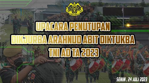 Upacara Tupdik Prodi Dikjurba Arhanud Abit Diktukba TNI AD TA 2023