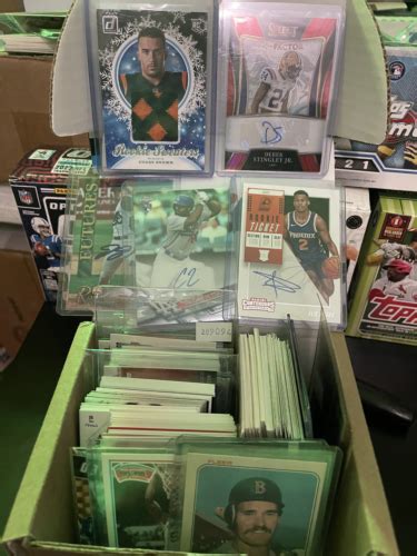 Sports Card Lot W Jersey S Auto S D Rookies Stars Inserts