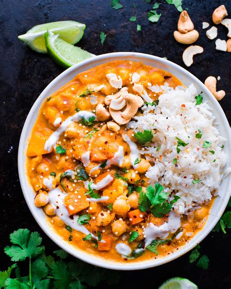 Thai Butternut Squash Chickpea Curry Rainbow Plant Life