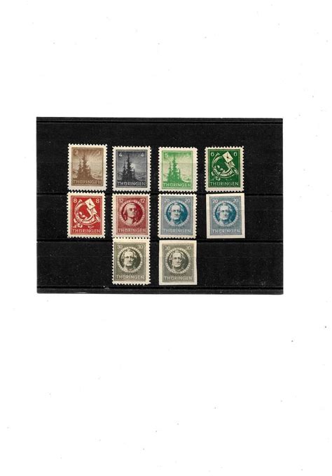 All Besetzung 1945 Kat Nr 92 99 AX Kpl Kat Wert 18 Postfrisch