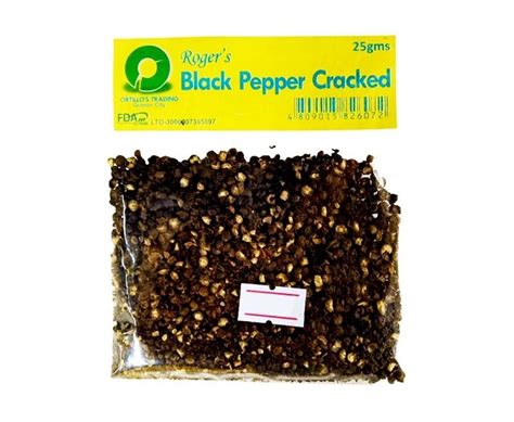 Roger S Black Pepper Cracked 25g