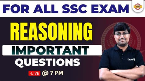 Ssc Exam 2022 Reasoning Classes Reasoning Important Questions For All Ssc Exmas By Ankit