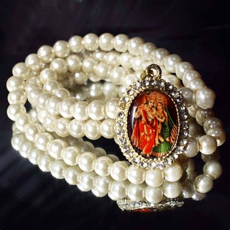 Buy Radha Krishna Locket With Pearl Moti Mala Buy Spiritual Products