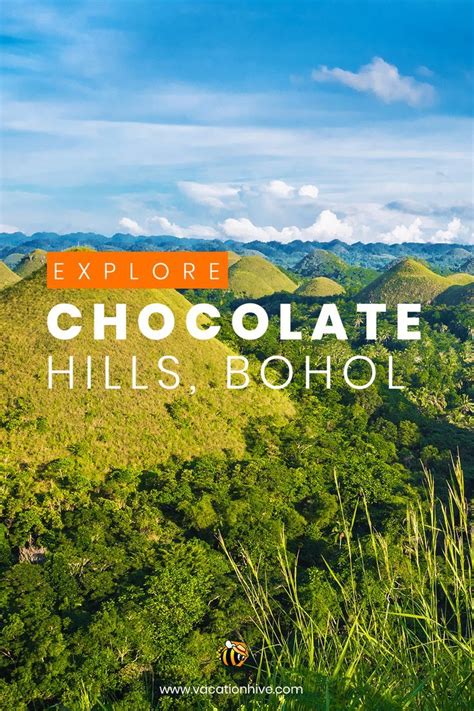 Chocolate Hills With The Words Explore Chocolate Hills Bohol On It S Side