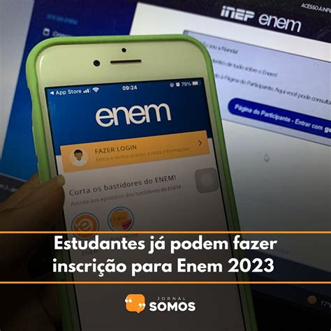 Jornal Somos On Twitter Estudantes J Podem Fazer Inscri O Para Enem