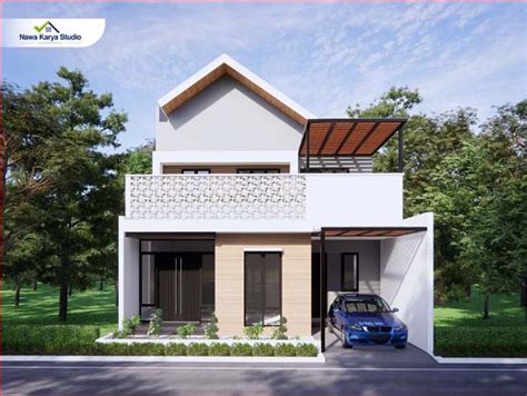 Tampak Depan Rumah Scandinavian Minimalis Modern