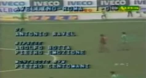 OGGI IN SERIE A 24 GENNAIO 1982 AVELLINO ROMA 1 0 Blog Di