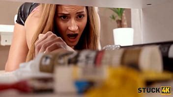 STUCK4K Naughty Dude Takes Advantage Of His Hotties Sticky Situation XVIDEOS