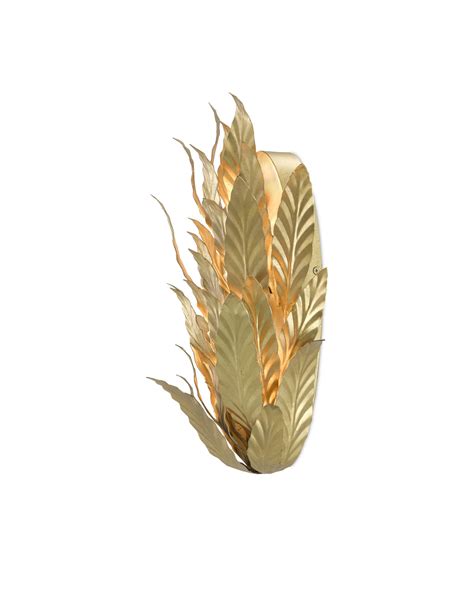 Apollo Gold Leaf Wall Sconce