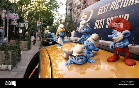 SMURFETTE, GUTSY, CLUMSY, BRAINY, PAPA SMURF, THE SMURFS, 2011 Stock ...