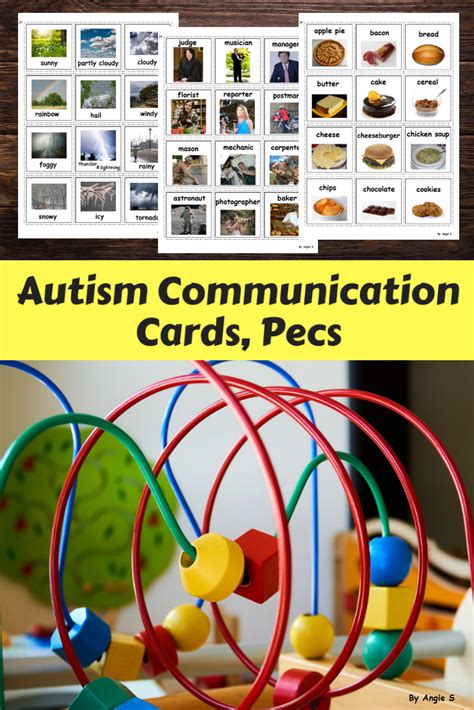 Vocabulary Picture Cards Autism Visuals Vocabulary Cards