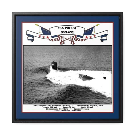 Uss Puffer Ssn 652 Navy Floating Frame Photo Navy Emporium