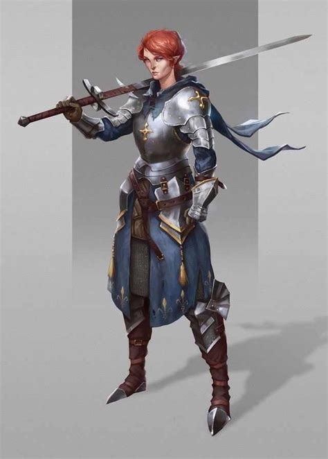 Cool And Mostly Practical Armoured Women Character Art Character