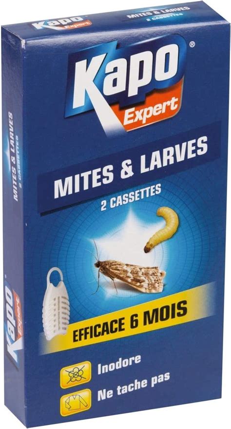 KAPO Pièges ANTI MITES et LARVES de MITES des Vêtements x 2 pièces à