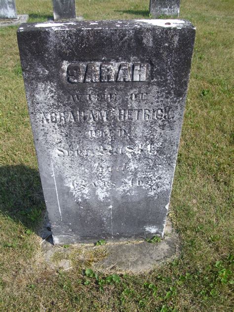 Sarah Lemmon Hetrick 1772 1834 Mémorial Find a Grave