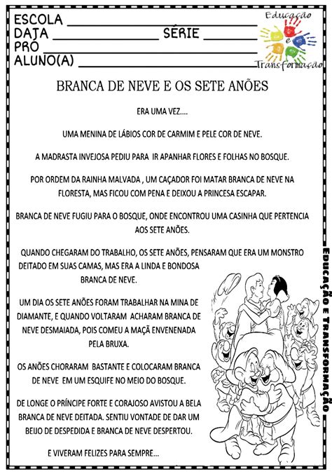 Atividades A Historia Da Branca De Neve Educa The Best Porn Website